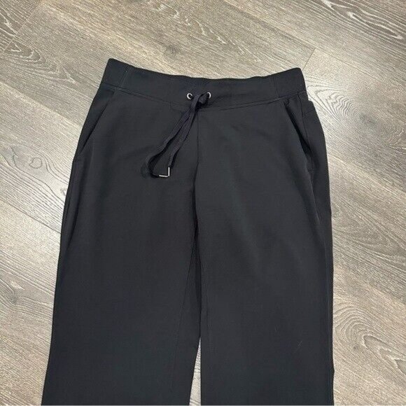 Athleta Midtown Trouser Pants Black Athletic Casual Comfy Pants Stretch 6 Women - Picture 6 of 14